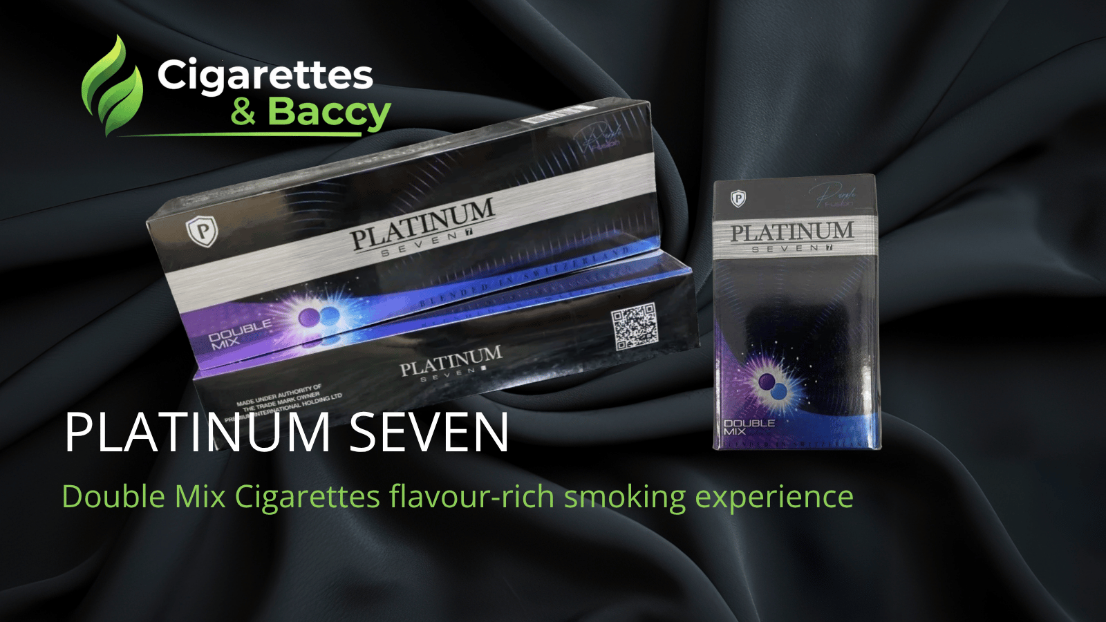 Platinum Seven Double Mix Cigarettes - Flavour-Rich product and pack view