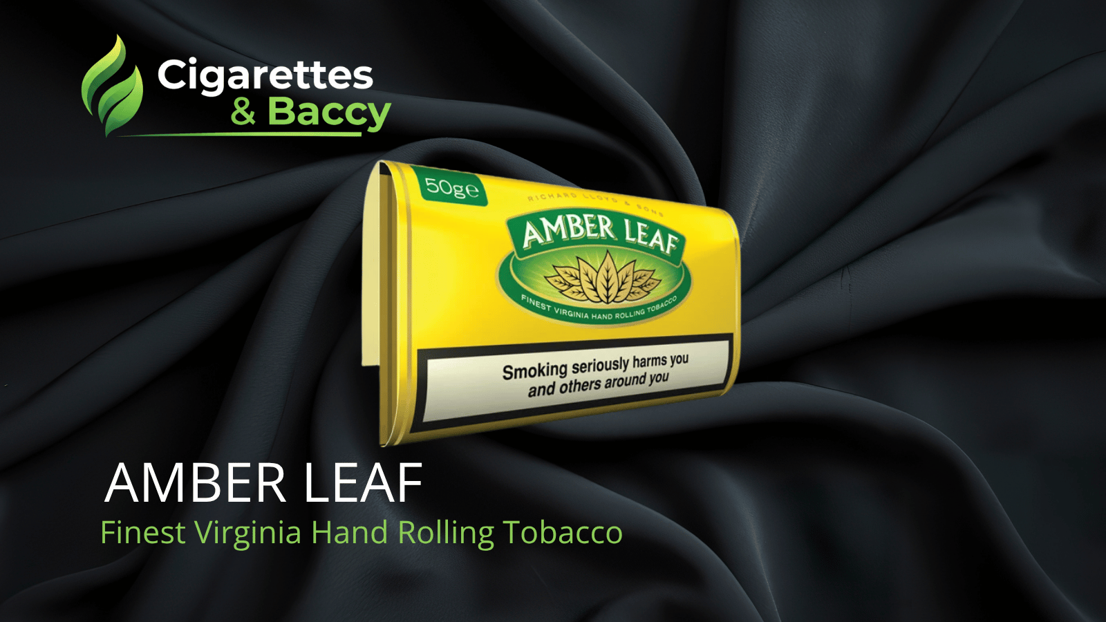 Amber Leaf Rolling Tobacco 50g – Premium product and pack view