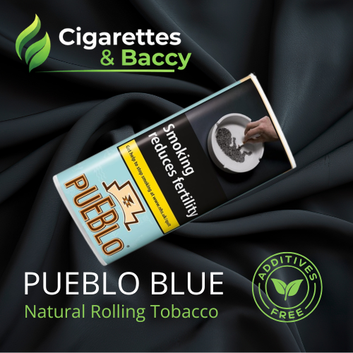 Pueblo Blue Rolling Tobacco 50g – Additive Free