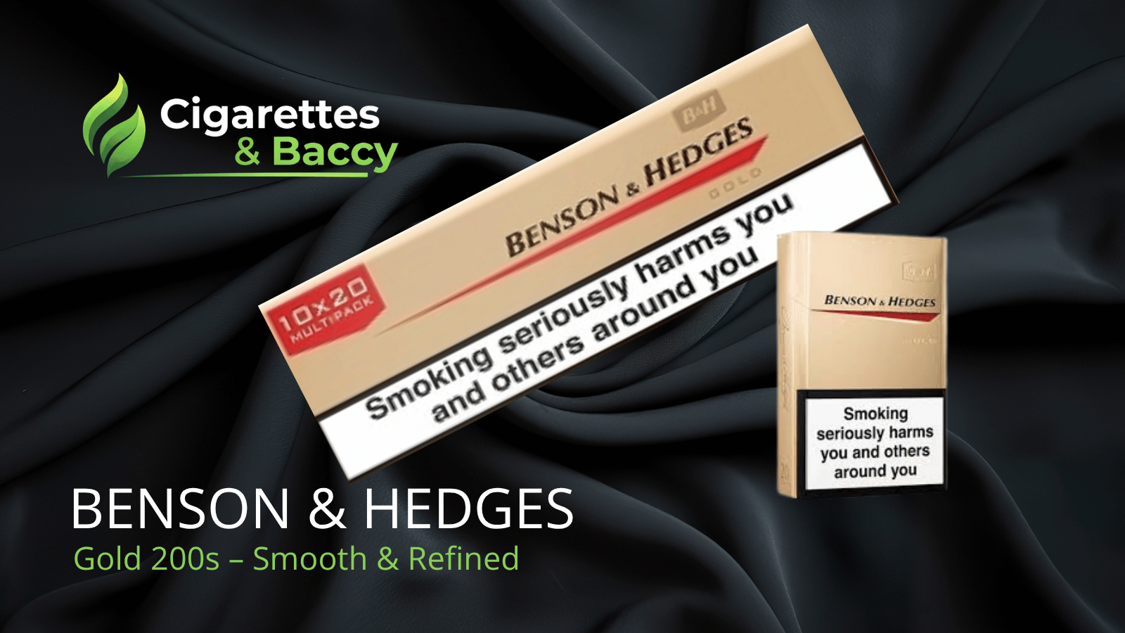 Benson & Hedges Gold 200s – Smooth & Refined product and pack view