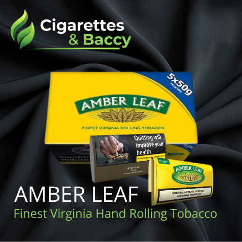 Amber Leaf Rolling Tobacco 50g x 5 – Premium
